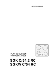 THERMA SGKW C/54 RC Mode D'emploi