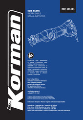 Korman 505304 Instructions D'origine