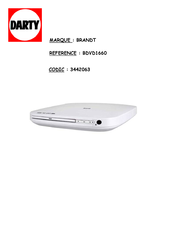 Brandt BDVD1660 Mode D'emploi