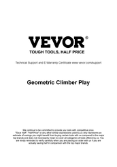 VEVOR GEOMETRIC CLIMBER PLAY Manuel D'instructions