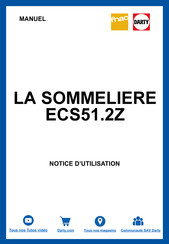 La Sommeliere ECS51.2S Notice D'utilisation