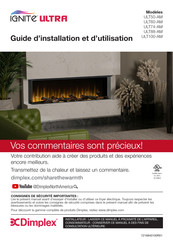 Dimplex Ignite Ultra ULT74-AM Guide D'installation Et D'utilisation