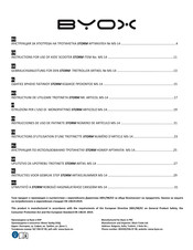 byox MS-14 Instructions D'utilisation