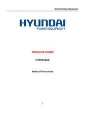 Hyundai power products HTDER104A Instructions Originales