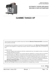 Electrolux Professional TANGO XP Serie Notice Technique