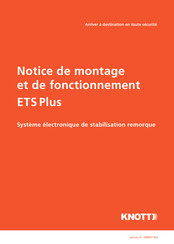 KNOTT ETS Plus 003 Notice De Montage Et De Fonctionnement