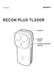 Giant RECON PLUS TL300R Mode D'emploi