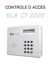 ELA CT 3000 Mode D'emploi