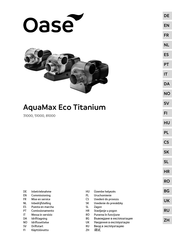 Oase AquaMax Eco Titanium 31000 Guide De Mise En Service