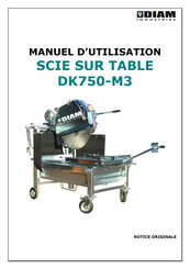 DIAM Industries DK750-M3 Manuel D'utilisation