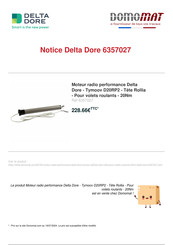 DELTA DORE TYMOOV radio D10RP2 Manuel D'instructions