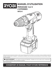 Ryobi HP214 Manuel D'utilisation