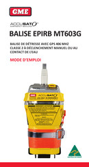 GME AccuSat MT603G Mode D'emploi