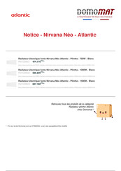 Atlantic 529921 Notice D'utilisation Et D'installation