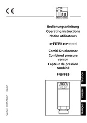 IFM Electronic efector 500 PE9 Notice Utilisateur