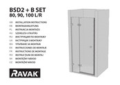 RAVAK BSD2+B set 90 R Instructions De Montage