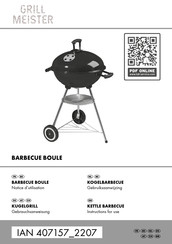 GRILL MEISTER 407157 2207 Notice D'utilisation