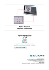 Sulky VISION-X SWPB Notice Originale