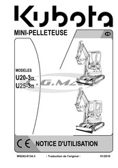 Kubota U25-3a Notice D'utilisation