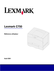 Lexmark C750 Guide De Référence Utilisateur