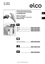 elco VL 4.460 D Notice D'emploi