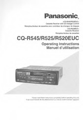 Panasonic CQ-R545 Manuel D'utilisation