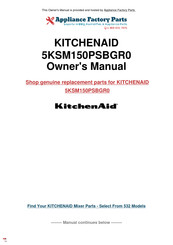 KitchenAid 5KSM150PSBGR0 Mode D'emploi