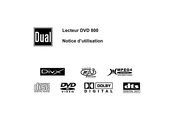 Dual DVD 800 Notice D'utilisation