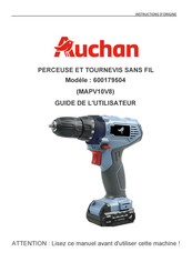 Auchan 600179504 Instructions D'origine