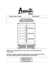 Avanti WBE1956Z3S Manuel D'instructions