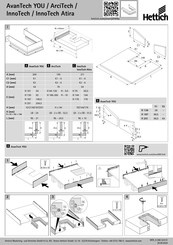 Hettich AvanTech YOU Instructions De Montage