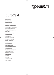 DURAVIT DuroCast 2650003200 Mode D'emploi