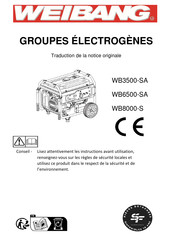 WEIBANG WB3500-SA Traduction De La Notice Originale