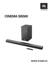 Harman JBL CINEMA SB580 Mode D'emploi