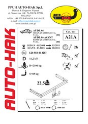 AUTO-HAK A21A Instructions De Montage