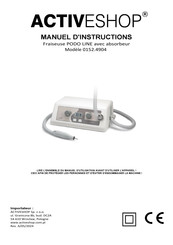 activeshop PODO LINE 0152.4904 Manuel D'instructions