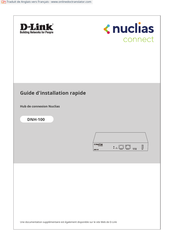 D-Link DNH-100 Guide D'installation Rapide