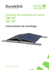 SOLTOP Duraklick GE 10 Instructions De Montage