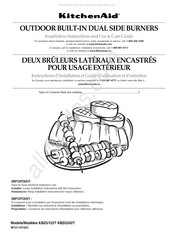 KitchenAid KBZU242T Instructions D'installation Et Guide D'utilisation Et D'entretien