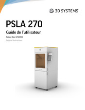 3D Systems PSLA 270 Guide De L'utilisateur