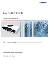 Webasto Frigo Top 24 RT-DG Notice De Montage