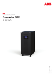 ABB PowerValue 31TX Manuel D'utilisation