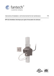 SystemAir Fantech DPV22-2 Instructions D'installation, De Fonctionnement Et De Maintenance