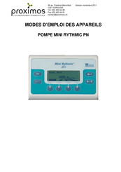 PROXIMOS MINI RYTHMIC PN Mode D'emploi