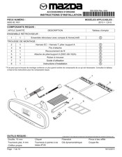 Mazda 0000 8C R01 Instructions D'installation