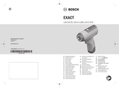 Bosch EXACT 12V-4-1100 Notice Originale