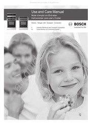 Bosch HEI7032U Mode D'emploi Et D'entretien