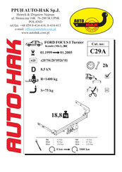 AUTO-HAK C29A Instructions De Montage