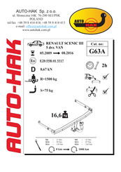 AUTO-HAK G63A Instructions De Montage