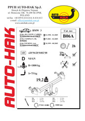 AUTO-HAK B06A Instructions De Montage